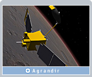 Celestia vous permet de voir la sonde Global Surveyor en orbite autour de Mars, et d’examiner des images très détaillées de planètes, étoiles et autres corps célestes. 